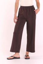 Buy Feather and Noise - Noah Cropped Pant - Dark Chocolate by Feather and Noise - at Hamish + Grace