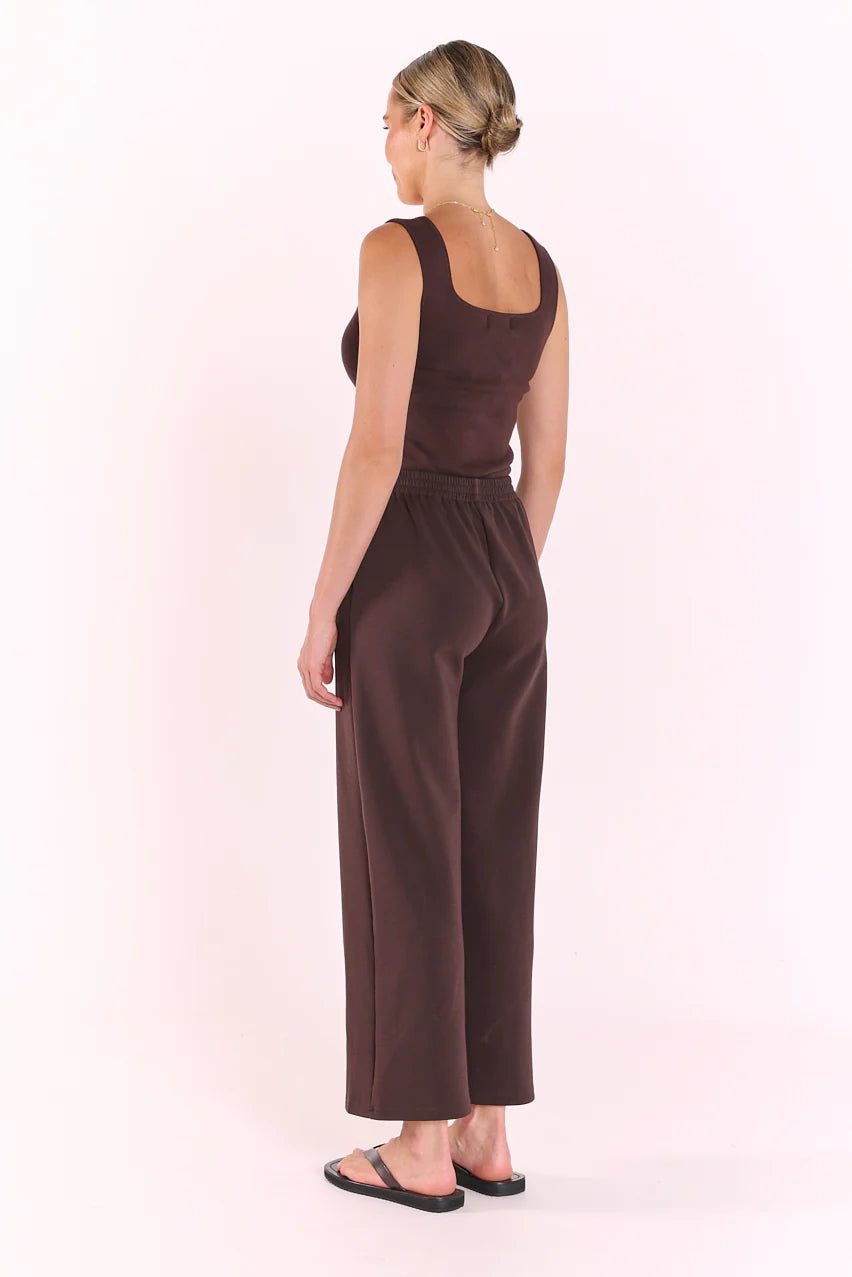 Buy Feather and Noise - Noah Cropped Pant - Dark Chocolate by Feather and Noise - at Hamish + Grace