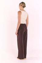 Buy Feather and Noise - Noah Pant - Dark Chocolate by Feather and Noise - at Hamish + Grace