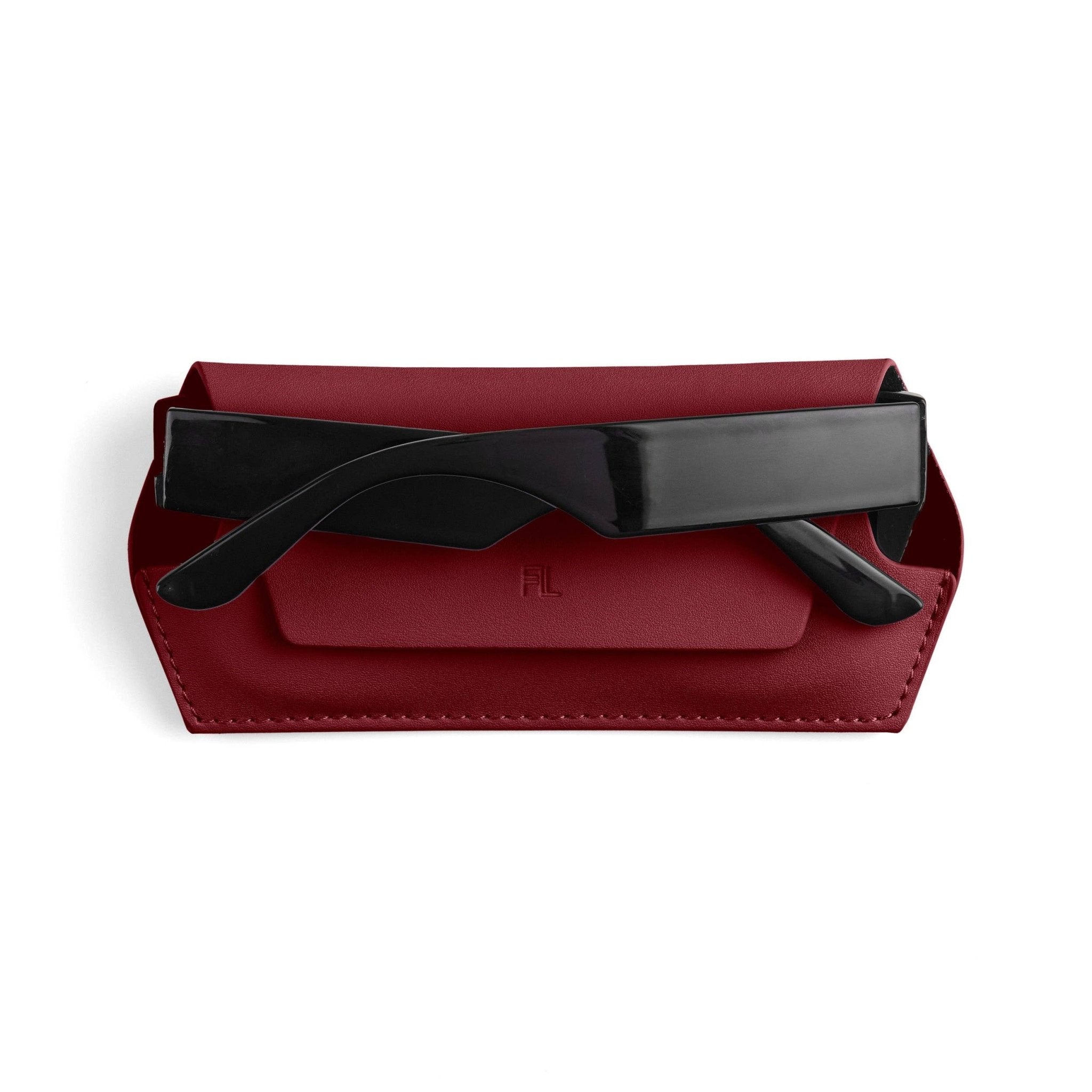 Buy Fox and Leo glasses case - Burgundy by FOX AND LEO - at Hamish + Grace