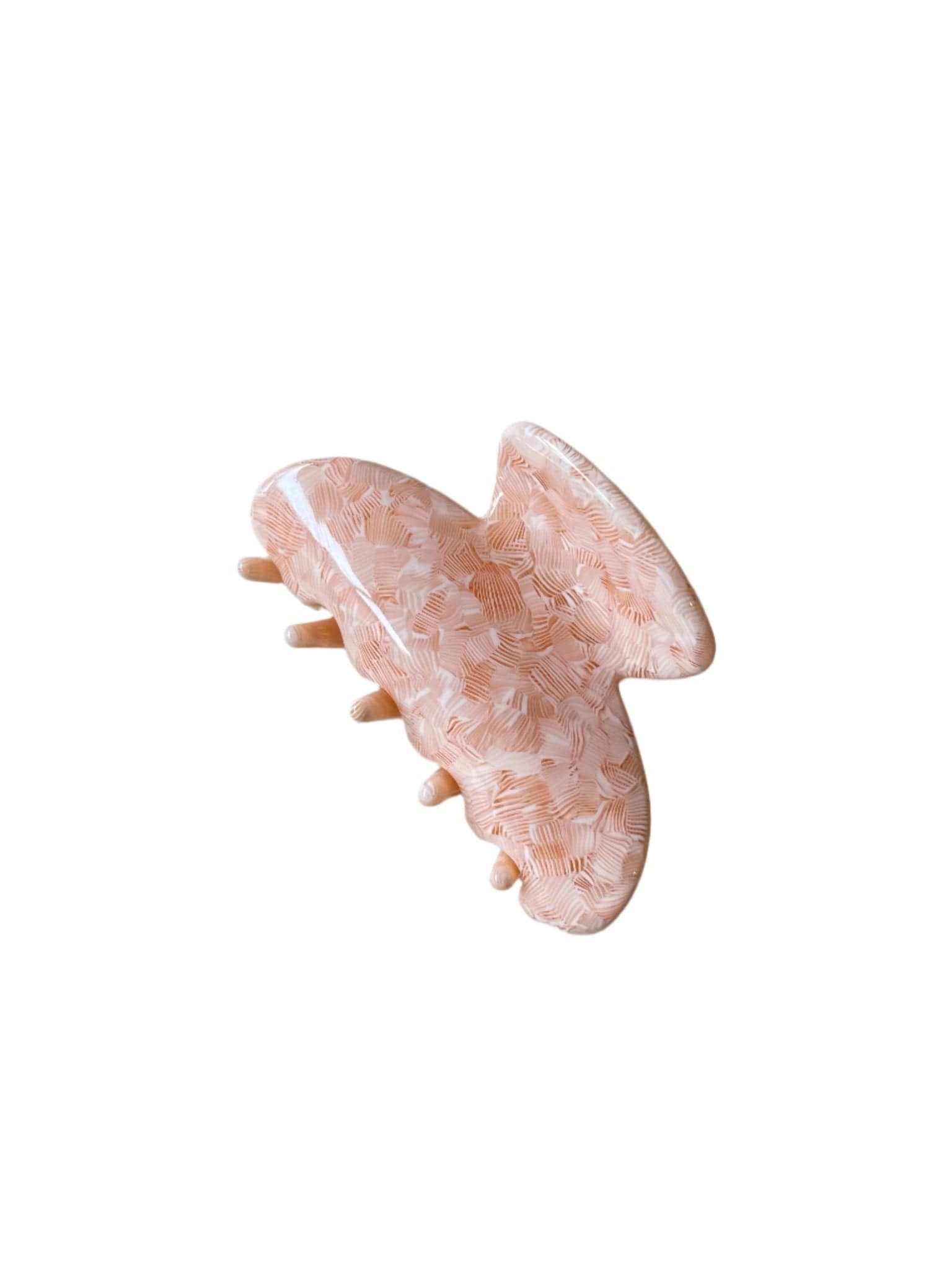Hamish & Grace Accessories Peach Small Claw Clip