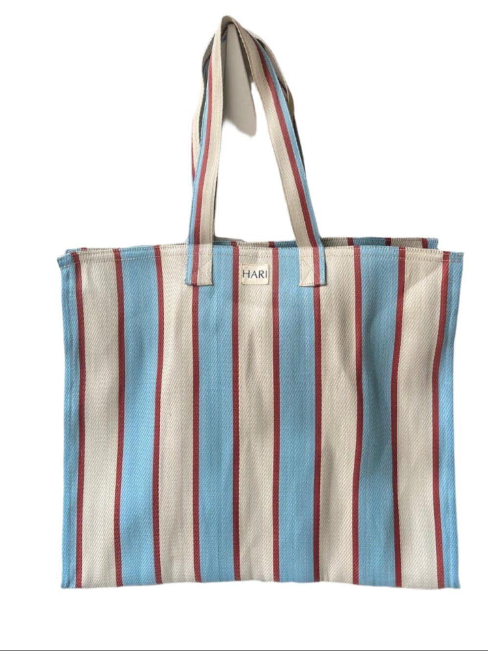 Hari Fashion Hari - Blue and Maroon Striped Bag (Large)