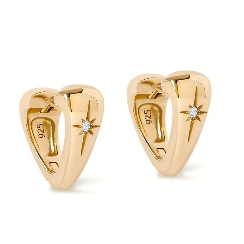Buy Heart Huggie Earring - 14ct Gold by Hamish + Grace - at Hamish + Grace