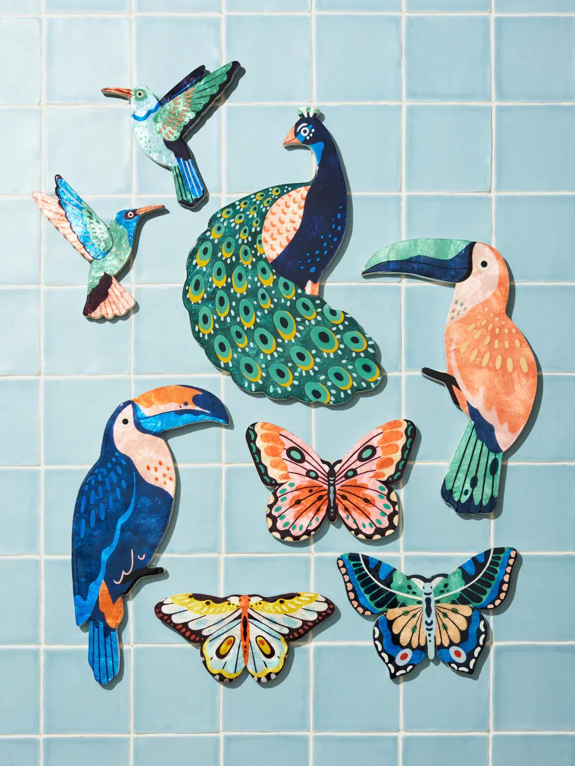 Buy Jones and Co - CANOPY PEACOCK WALL ART by Jones & Co - at Hamish + Grace