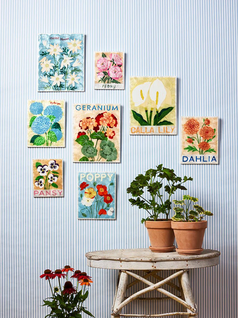 Buy Jones and Co - Market Wall Art Poppy by Jones & Co - at Hamish + Grace