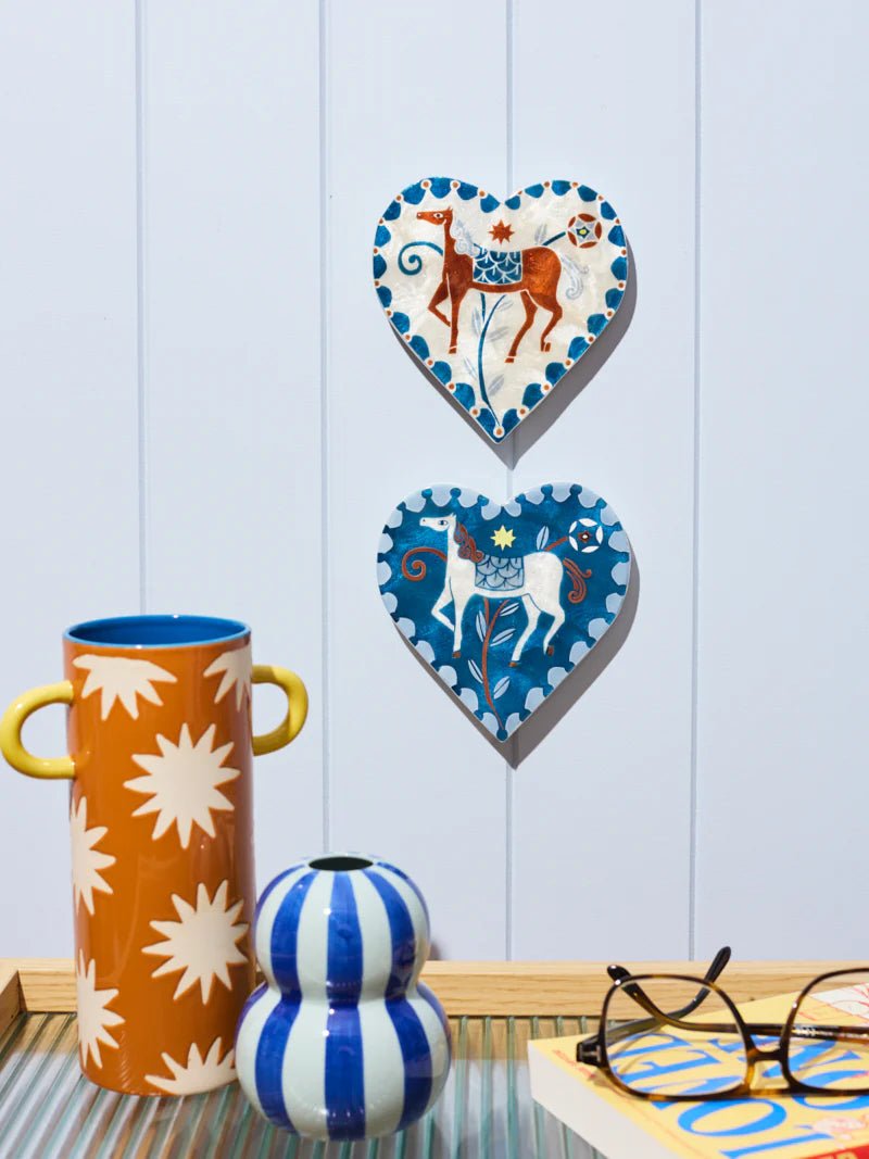 Buy Jones and Co - Paloma Heart White Horse by Jones & Co - at Hamish + Grace