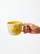 Buy Jones & Co Chino Mug Boss Daisy Mustard | Handmade Ceramic Mug Australia by Jones & Co - at Hamish + Grace