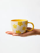 Buy Jones & Co Chino Mug Daisy Mustard | Handmade Ceramic Mug Australia by Jones & Co - at Hamish + Grace