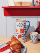 Buy Jones & Co Granada Cup Leaf | Hand - Painted Ceramic Mug | Folk - Art Leaf Coffee & Tea Cup by Jones & Co - at Hamish + Grace