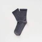 Buy KLUE Glitter Lurex socks in eco - friendly Lyocell | Grey: 36 - 40 by KLUE - at Hamish + Grace