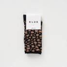 Buy KLUE Glitter Lurex socks in eco - friendly Lyocell | Leopard black: 36 - 40 by KLUE - at Hamish + Grace