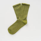 Buy KLUE Glitter Lurex socks in eco - friendly Lyocell | Olive Green: 36 - 40 by KLUE - at Hamish + Grace