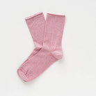 Buy KLUE Glitter Lurex socks in eco - friendly Lyocell | Pink: 36 - 40 by KLUE - at Hamish + Grace