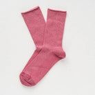 Buy KLUE Glitter Lurex socks in eco - friendly Lyocell | Strawberry Red: 36 - 40 by KLUE - at Hamish + Grace