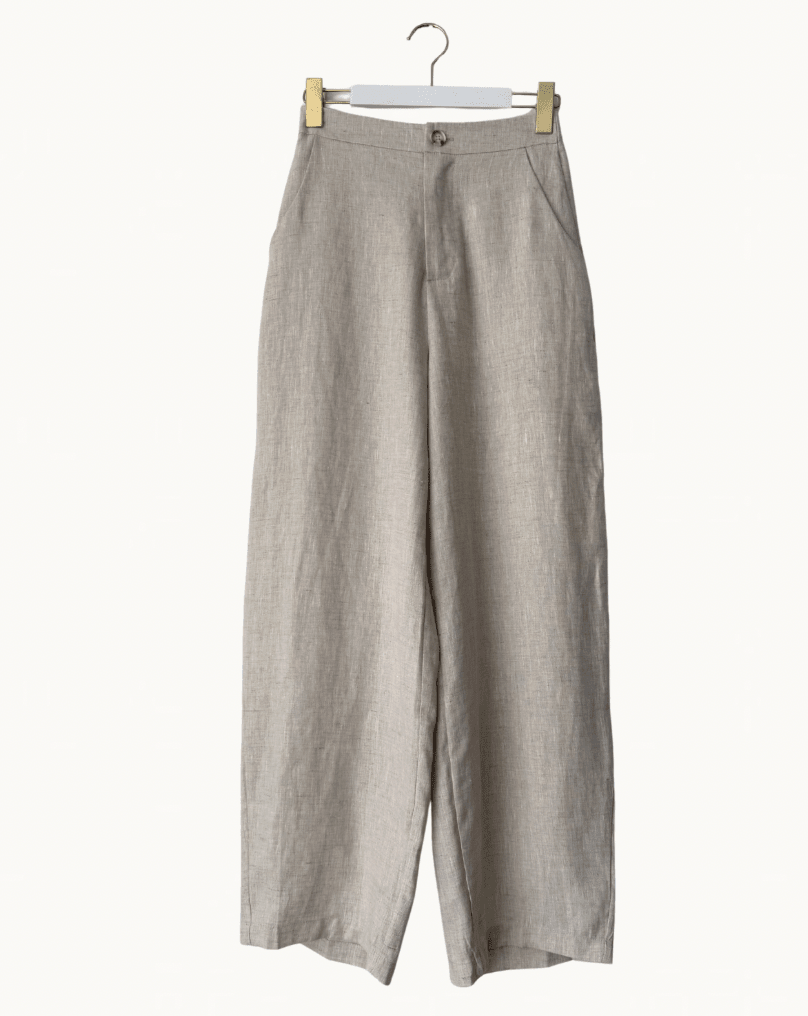 Buy Little Lies - Barrel Linen Pants - Natural by Little Lies - at Hamish + Grace
