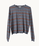 Buy Little Lies - Ellie Stripe Cardi - Charcoal|Camel by Little Lies - at Hamish + Grace