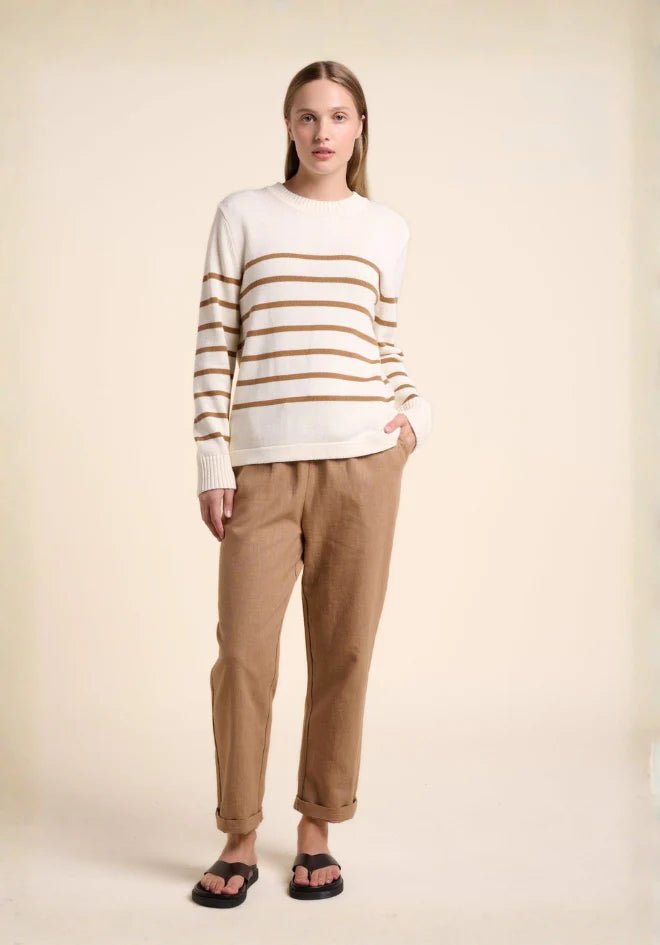 Buy Little Lies Jodie Pant - Camel | Women’s Relaxed Tailored Pant Australia by Little Lies - at Hamish + Grace
