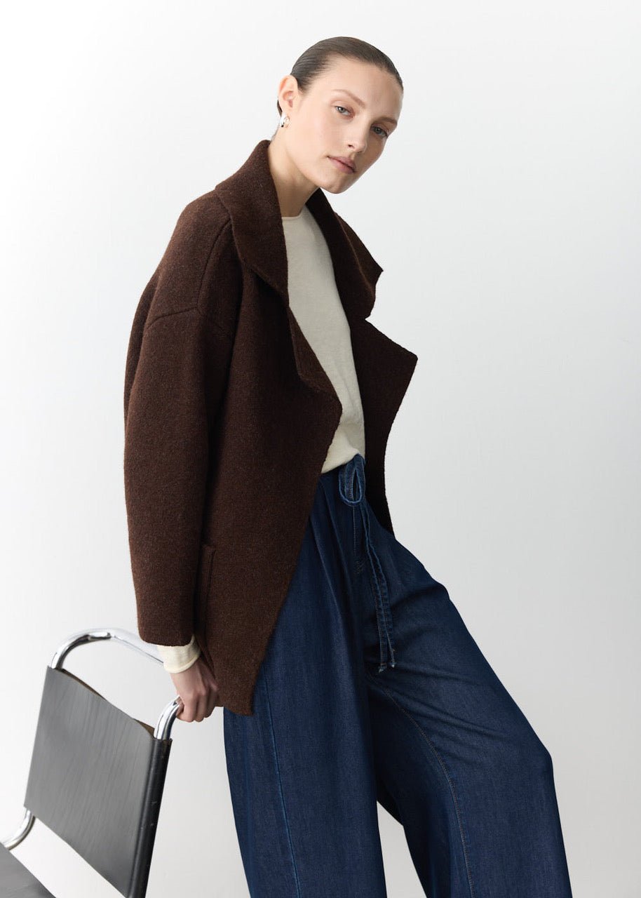 Buy Little Lies - Mahalia Coatigan - Chocolate by Little Lies - at Hamish + Grace