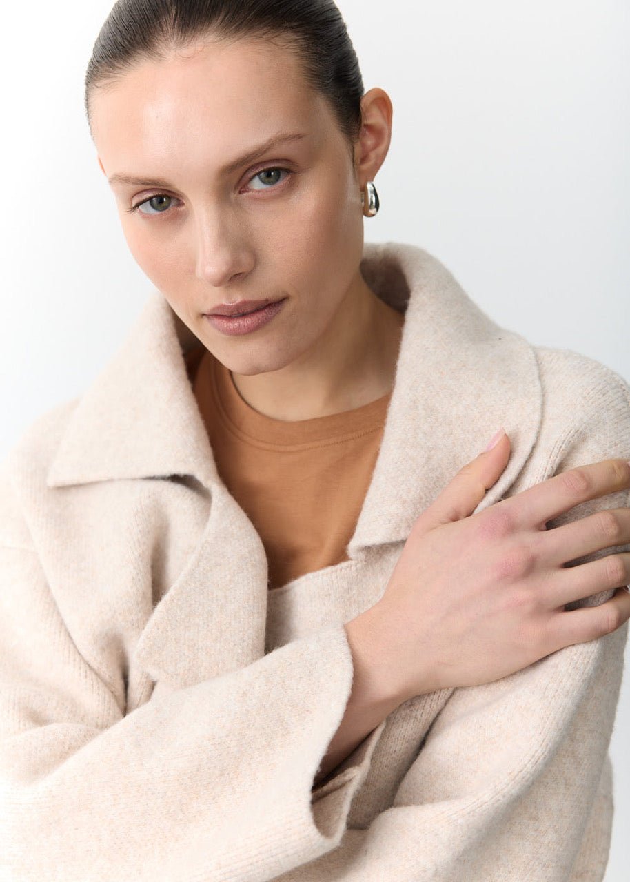 Buy Little Lies - Mahalia Coatigan - Oatmeal by Little Lies - at Hamish + Grace