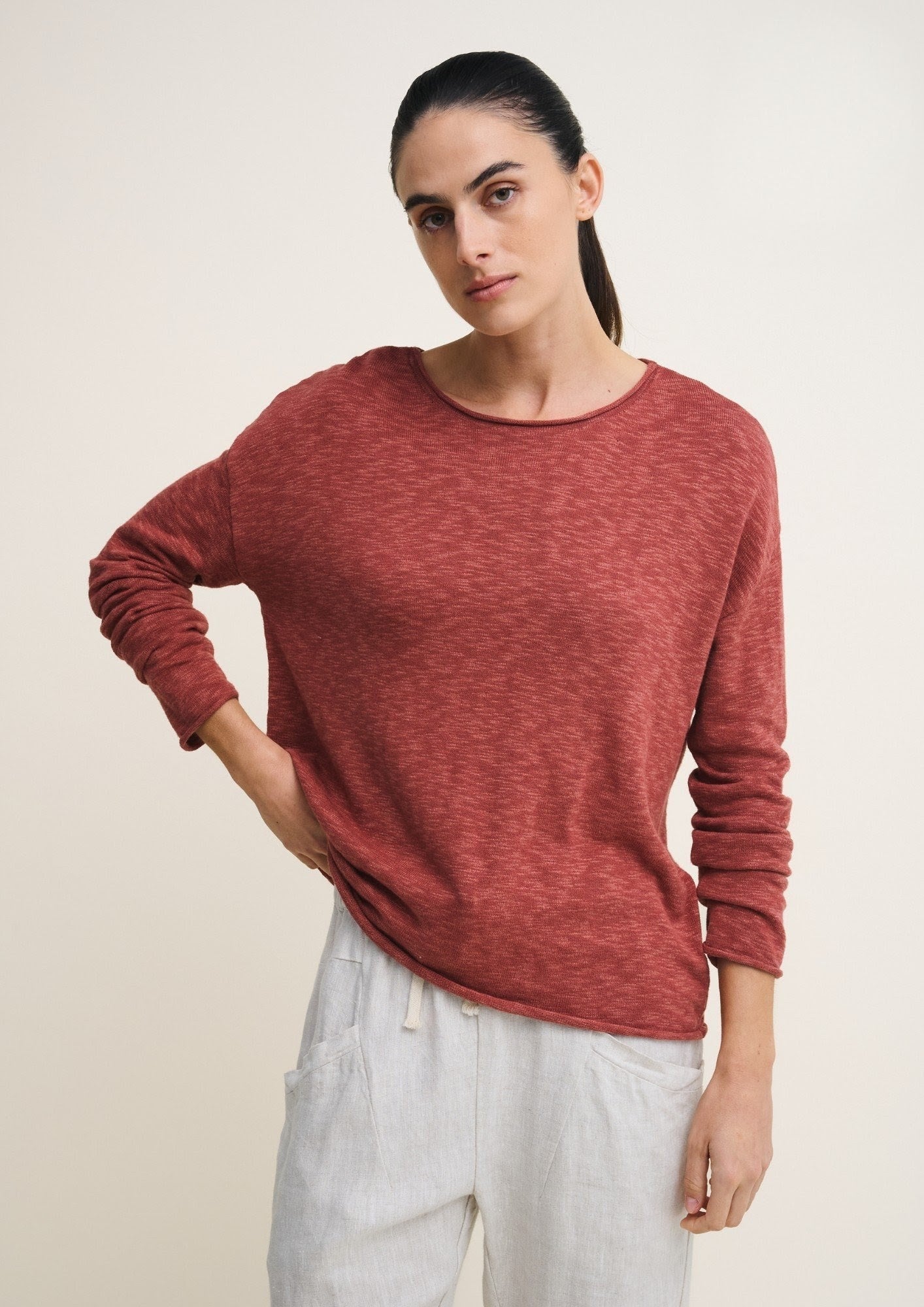 Buy Little Lies - Nellie Top – Terracotta by Little Lies - at Hamish + Grace