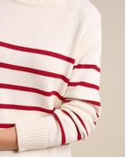 Buy Little Lies - Serena Sweater – Cherry Stripe by Little Lies - at Hamish + Grace