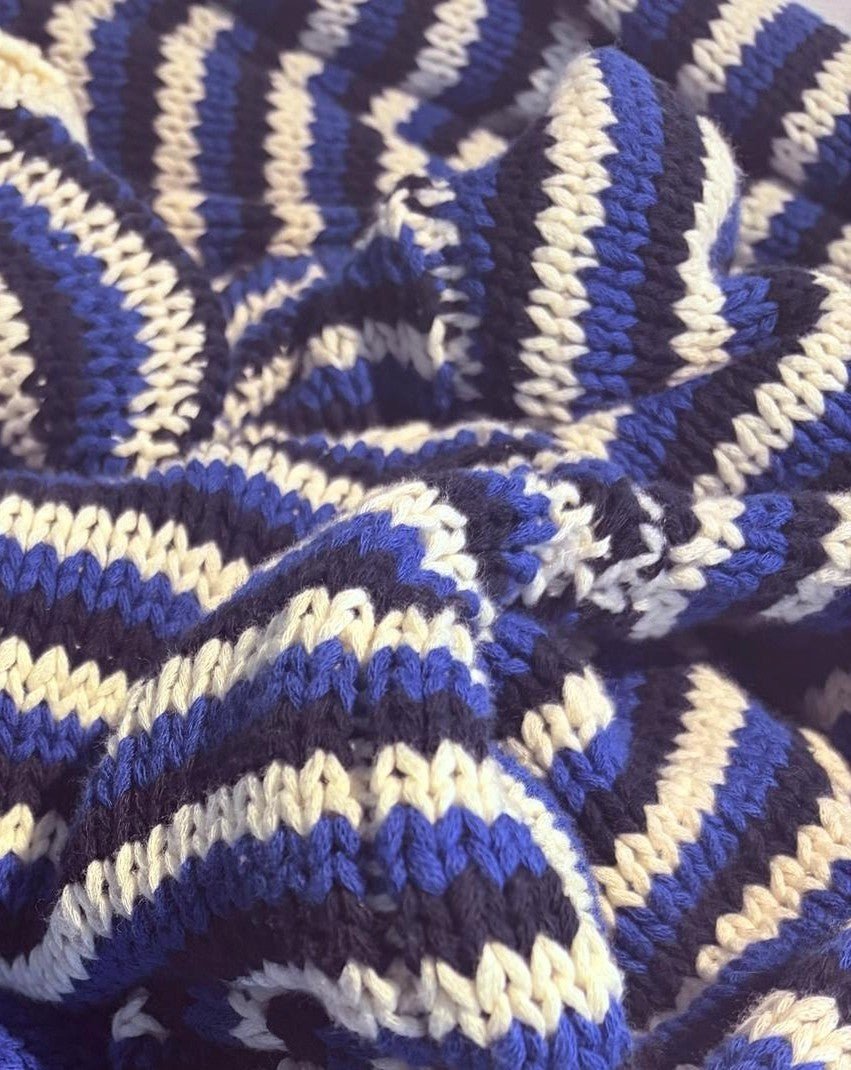 Buy Little Lies - Suzie Stripe Knit – Cobalt/Navy Blue by Little Lies - at Hamish + Grace