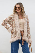 Buy Lombard Fur Trim Jacket - Soft Tan by Hamish + Grace - at Hamish + Grace