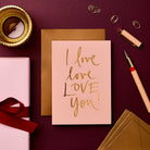 Buy Love Card | I Love, Love, Love You | Signature Foil Collection by Gabrielle & Celine Greeting Cards Australia - at Hamish + Grace