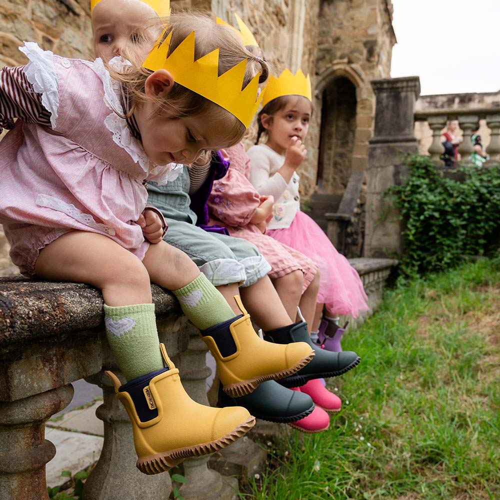 Buy Merry People - Bobbi Kids Gumboot - Mustard by Merry People - at Hamish + Grace