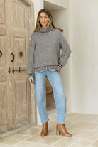 Buy Miss Marlow - Billie Stripe Knit - Chocolate by Miss Marlow - at Hamish + Grace