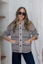 Buy Miss Marlow - Fair Isle Cardigan - Warm Beige by Miss Marlow - at Hamish + Grace