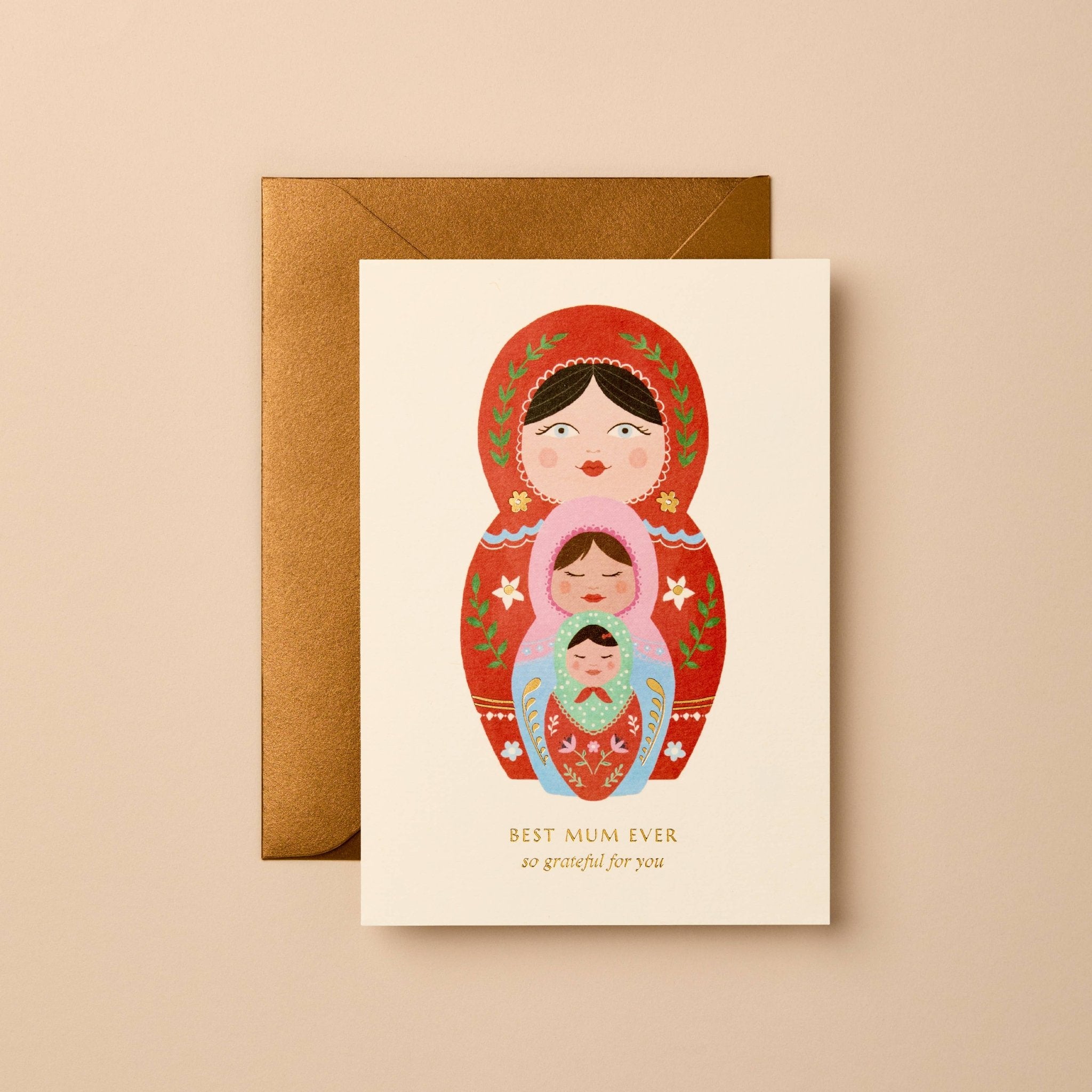 Buy Mum Foil Greeting Card | Best Mum Ever | So Grateful For You by Gabrielle & Celine Greeting Cards Australia - at Hamish + Grace