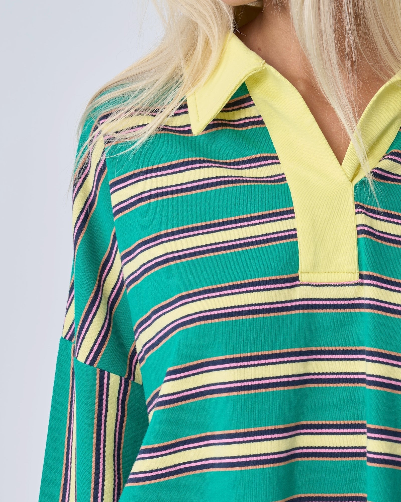 Buy Near The Sea - Oversized Polo - Green by Near The Sea - at Hamish + Grace