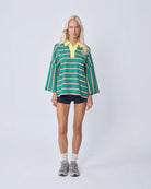 Buy Near The Sea - Oversized Polo - Green by Near The Sea - at Hamish + Grace