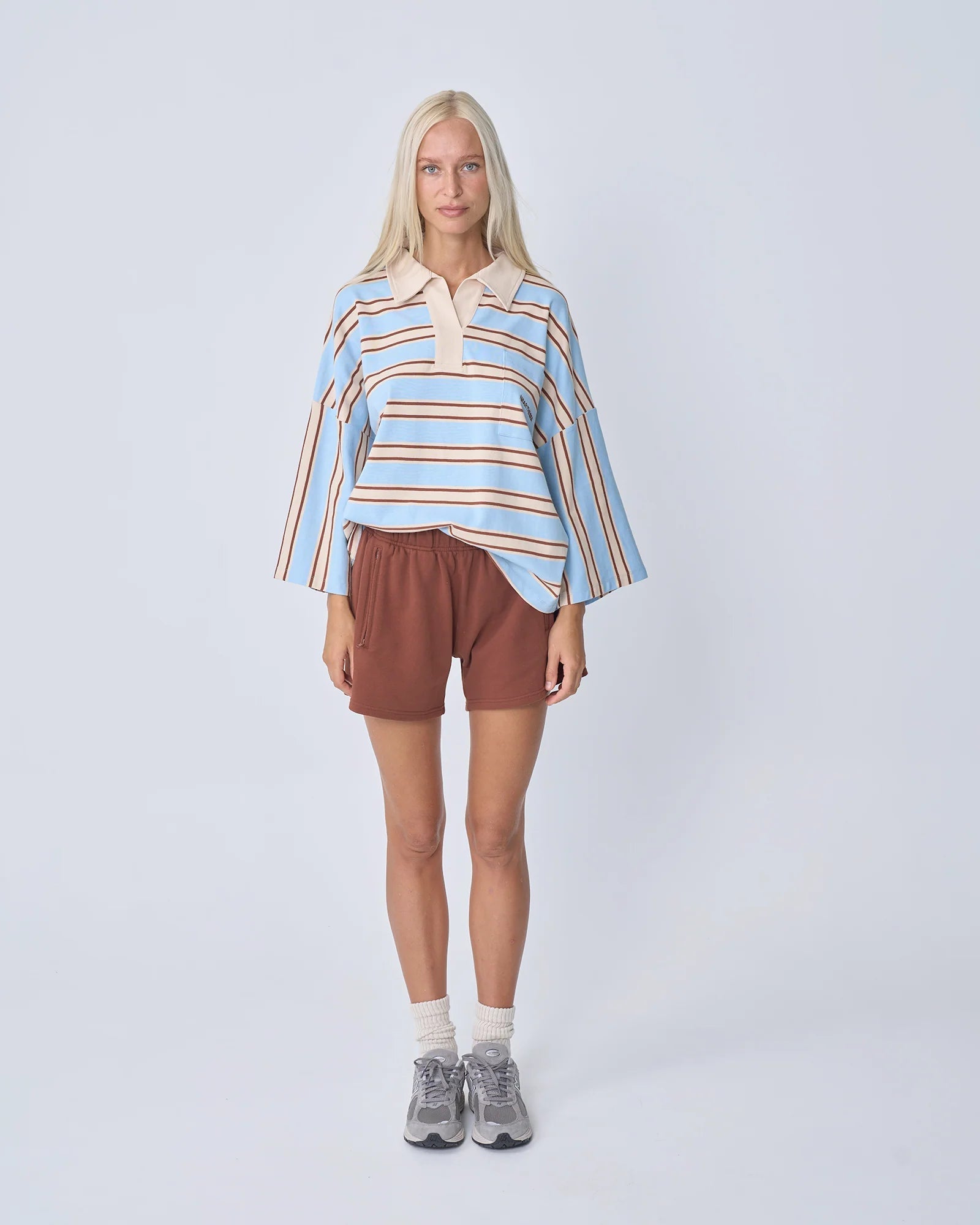 Buy Near The Sea - Oversized Polo - Ocean by Near The Sea - at Hamish + Grace