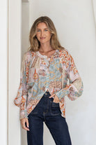 Buy Saint Germaine - Malta Blouse - Paisley Patchwork by saint germaine - at Hamish + Grace