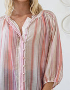 Buy Saint Germaine - Malta Blouse - Sunset Stripe by saint germaine - at Hamish + Grace