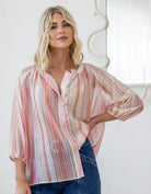 Buy Saint Germaine - Malta Blouse - Sunset Stripe by saint germaine - at Hamish + Grace
