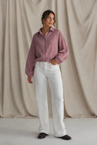Buy Smaibulin - Button-Through Drawstring Gingham Jacket - Red/White by Smaibulin - at Hamish + Grace