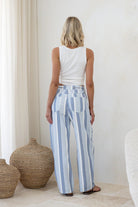 Buy Smaibulin - Miller Drawstring Barrel Jean - Blue/White by Smaibulin - at Hamish + Grace