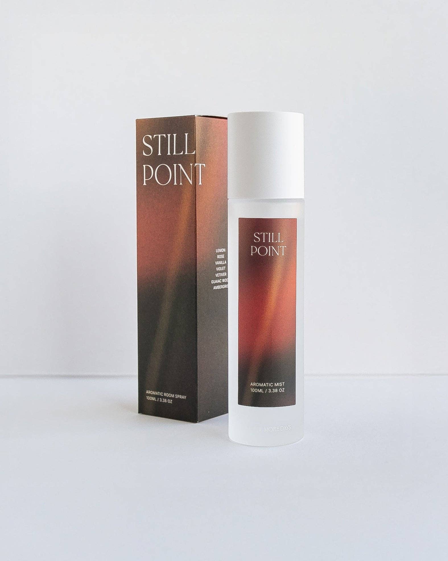 Buy STILL POINT: Lemon / Rose / Violet / Vanilla / Guaiac Wood Ceramic ROOM SPRAY by Three More Days Collection - at Hamish + Grace