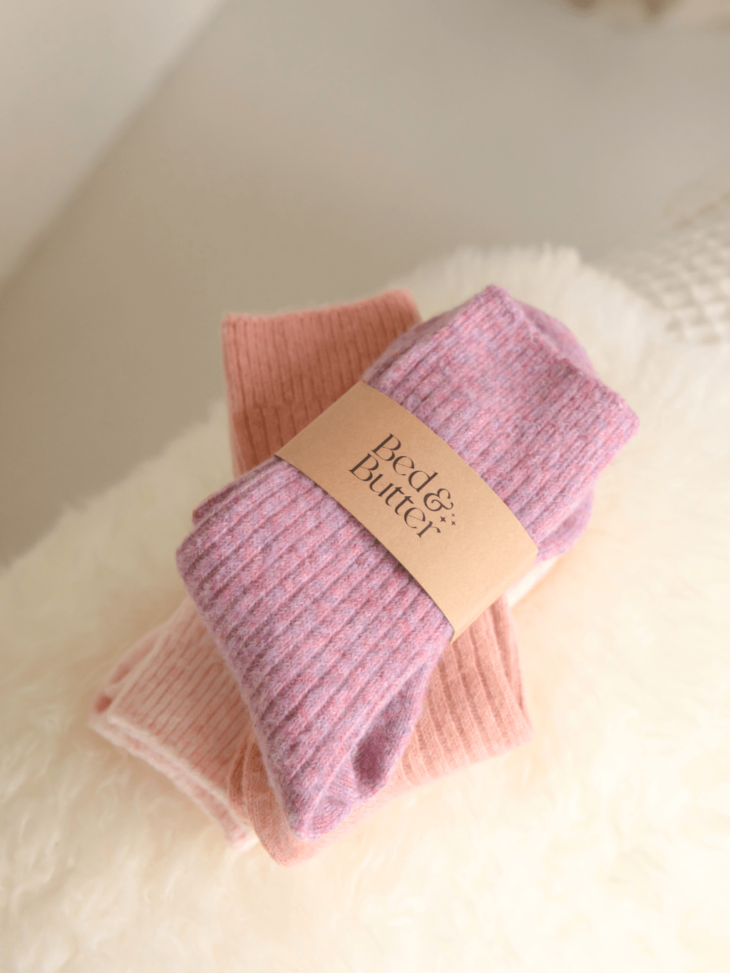 Buy The Comfiest Socks - Heather Rose (NEW!): L/XL by Bed & Butter - at Hamish + Grace