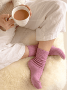Buy The Comfiest Socks - Heather Rose (NEW!): L/XL by Bed & Butter - at Hamish + Grace