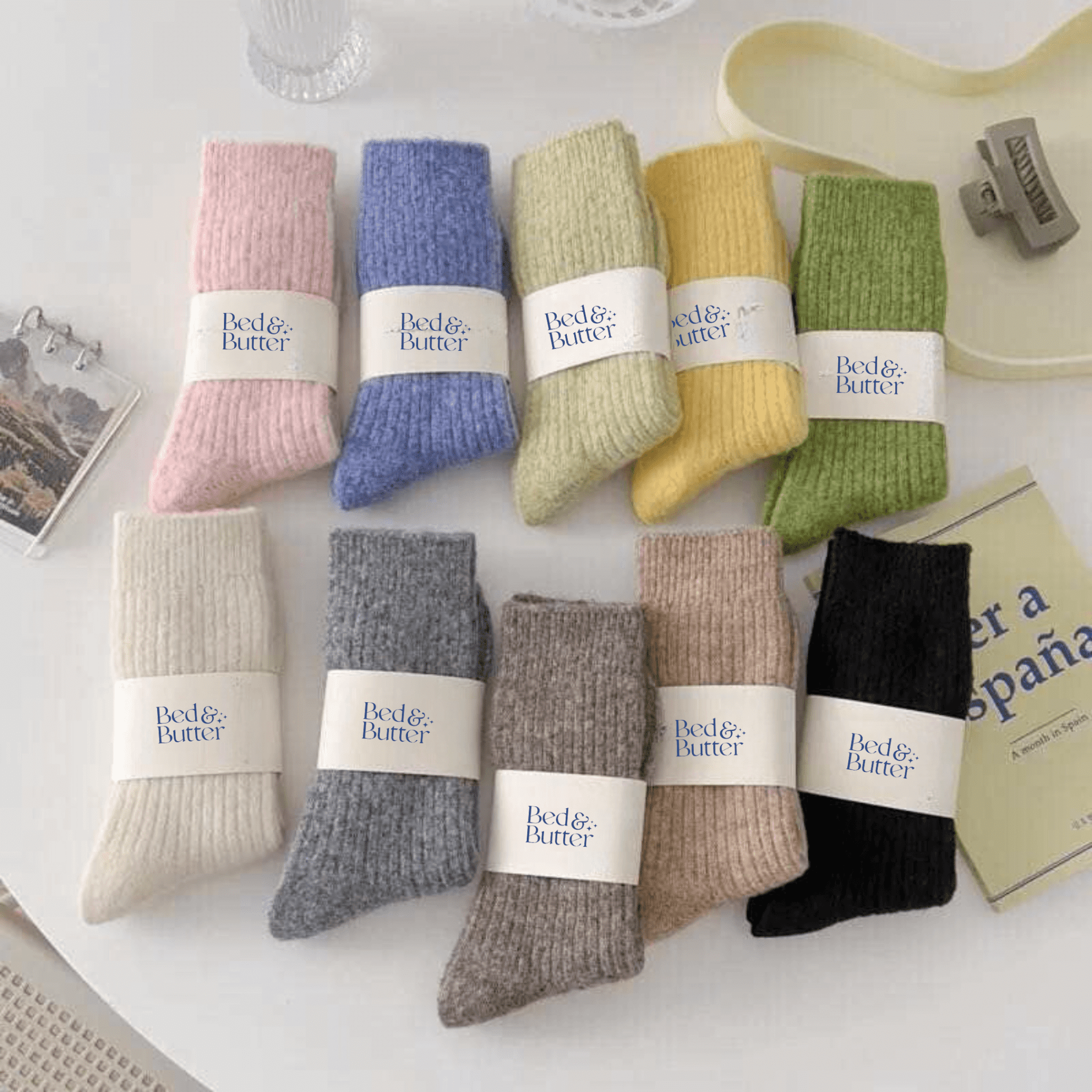 Buy The Comfiest Socks - Lavender: S/M by Bed & Butter - at Hamish + Grace