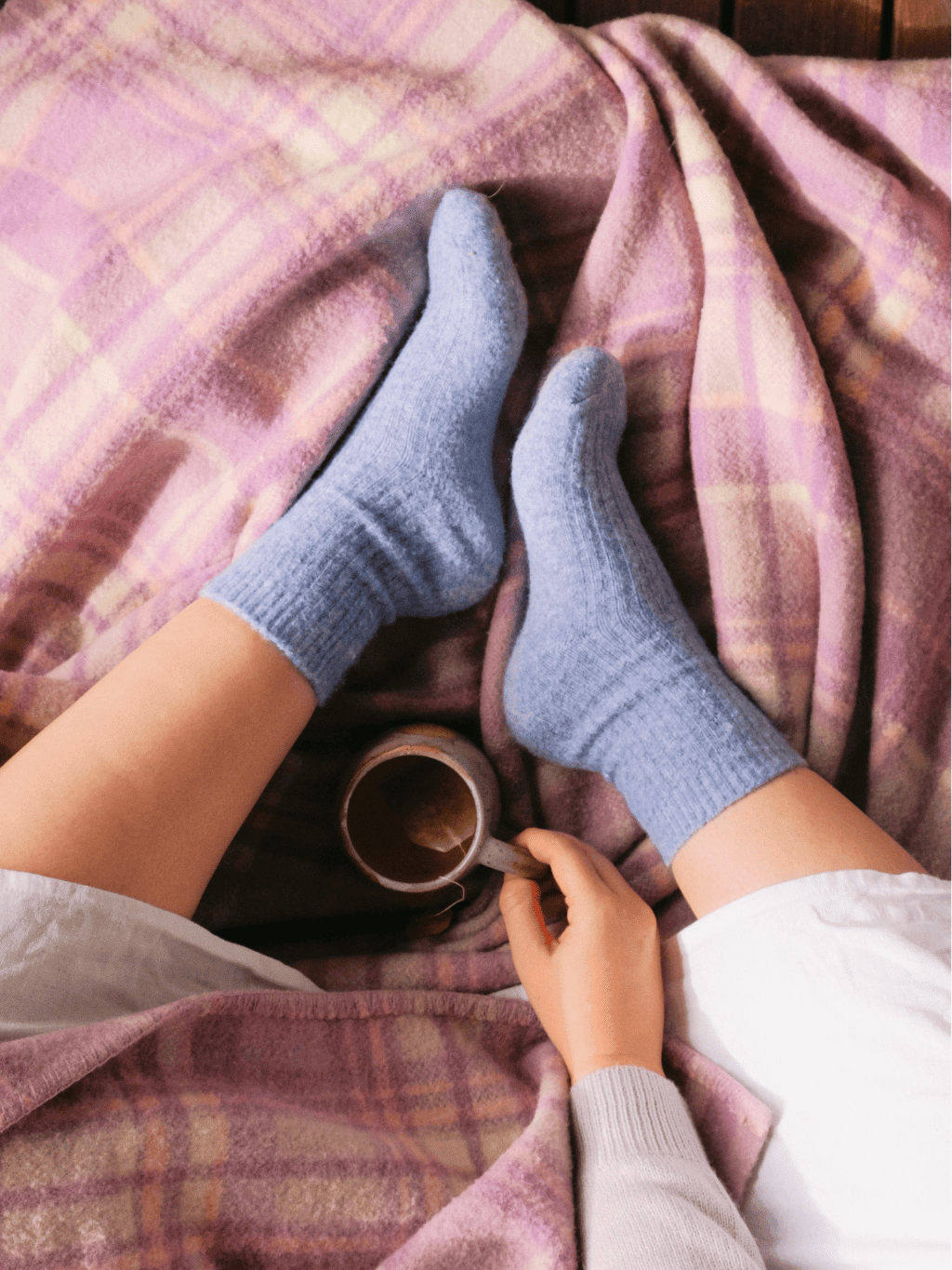 Buy The Comfiest Socks - Lavender: S/M by Bed & Butter - at Hamish + Grace