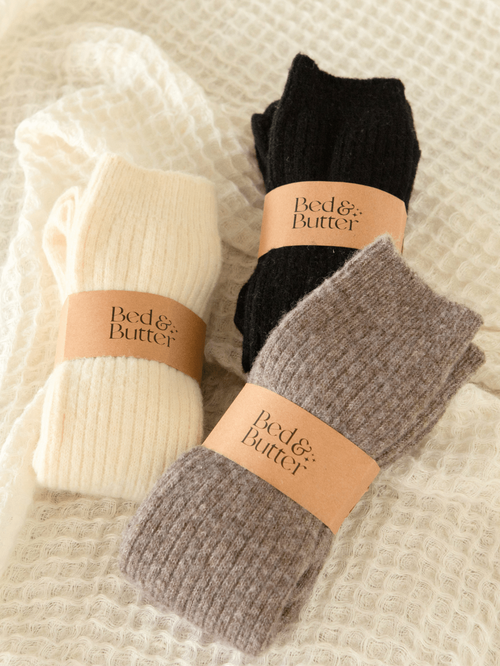 Buy The Comfiest Socks - Light Choccy: S/M by Bed & Butter - at Hamish + Grace