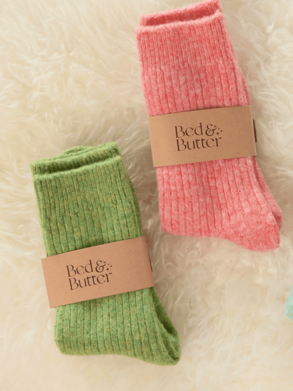 Buy The Comfiest Socks - Light Red (NEW!): L/XL by Bed & Butter - at Hamish + Grace