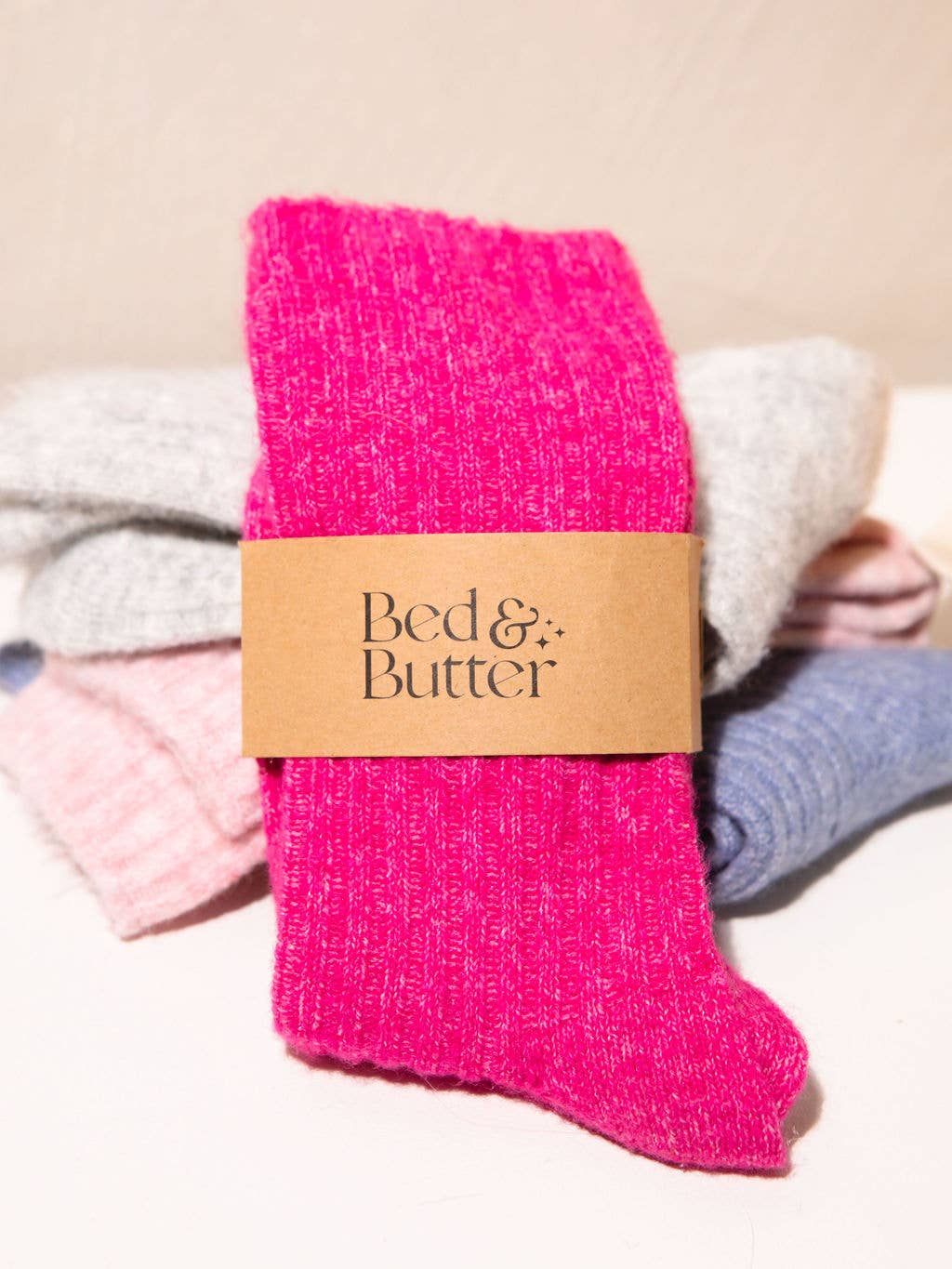 Buy The Comfiest Socks - Lite - Fuchsia Pink (Limited Edition!): S/M by Bed & Butter - at Hamish + Grace