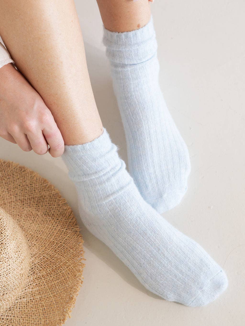 Buy The Comfiest Socks - Lite - Light Blue (NEW!): L/XL by Bed & Butter - at Hamish + Grace