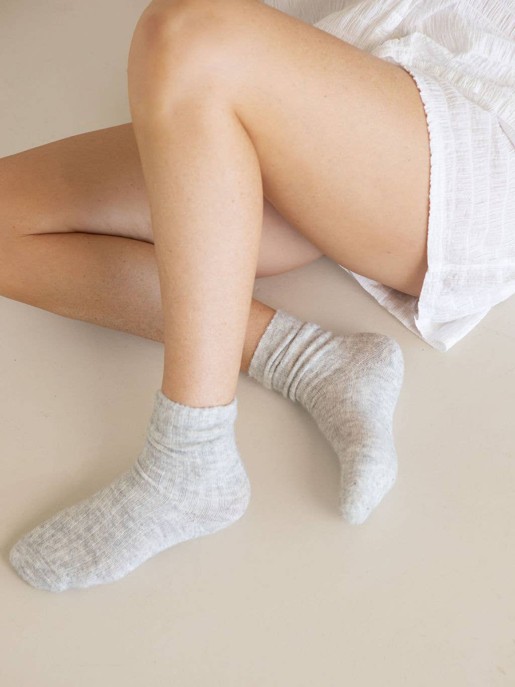 Buy The Comfiest Socks - Lite - Light Grey: S/M by Bed & Butter - at Hamish + Grace
